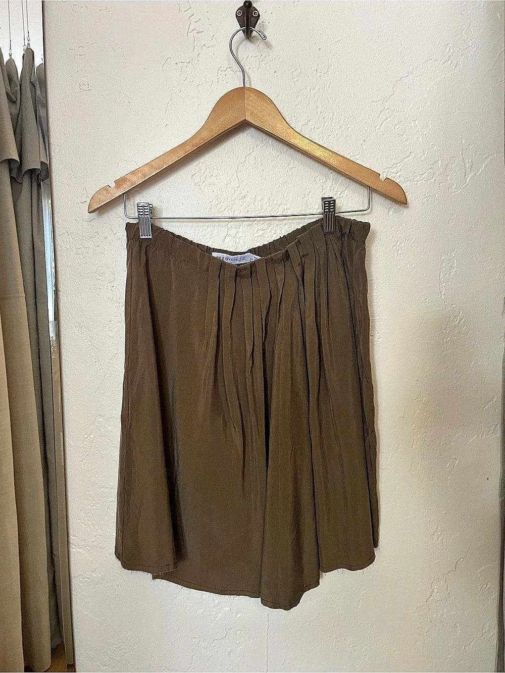 See by Chloé Pleated Midi Skirt in Brown US 6